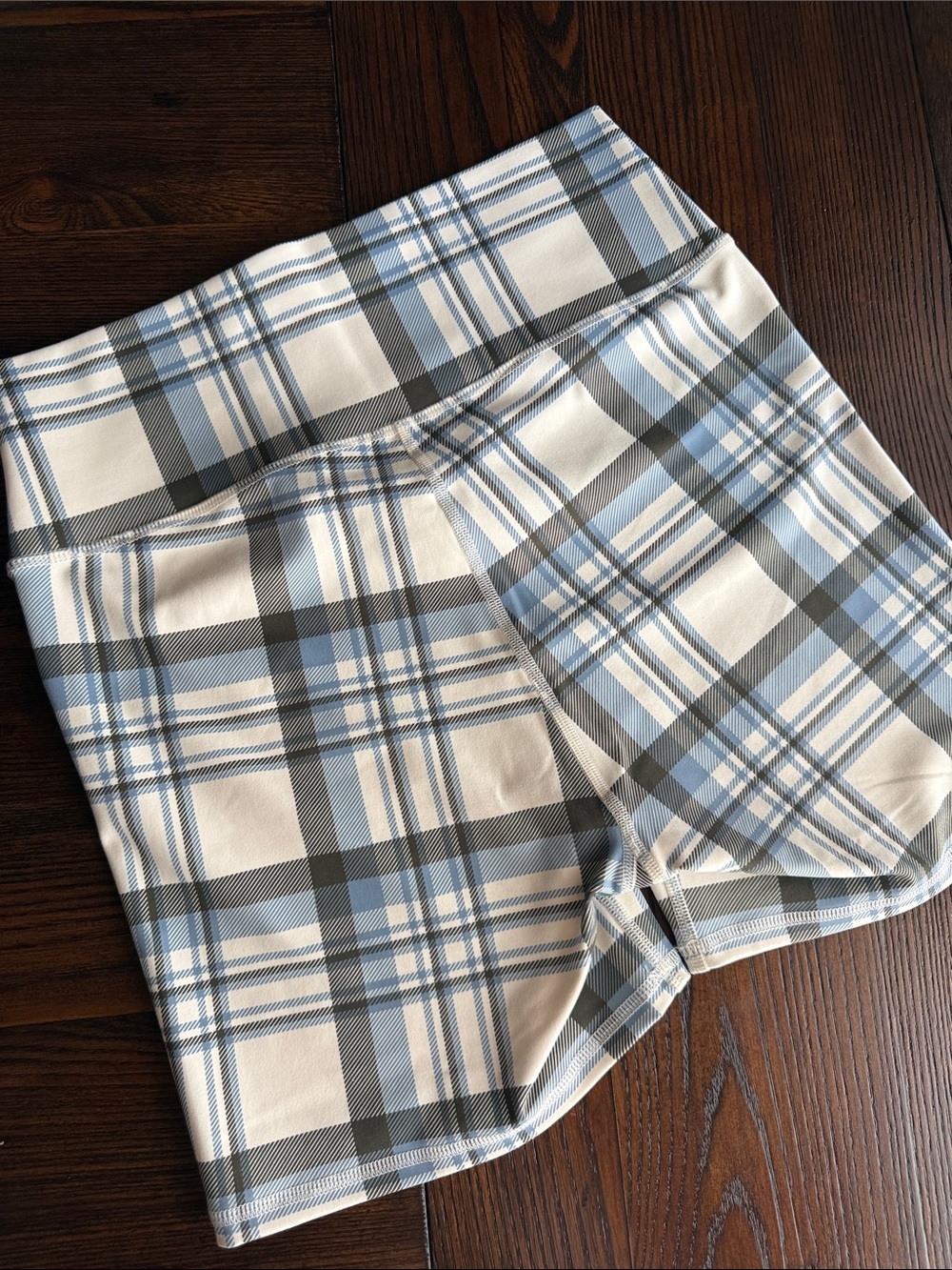 Z Supply Blue & Cream Plaid Active Set - Picture 5 of 8